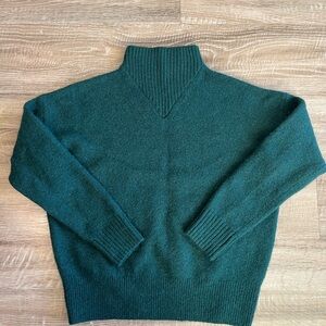 Madewell Mock Neck Long Sleeve Sweater Turquoise Size Small